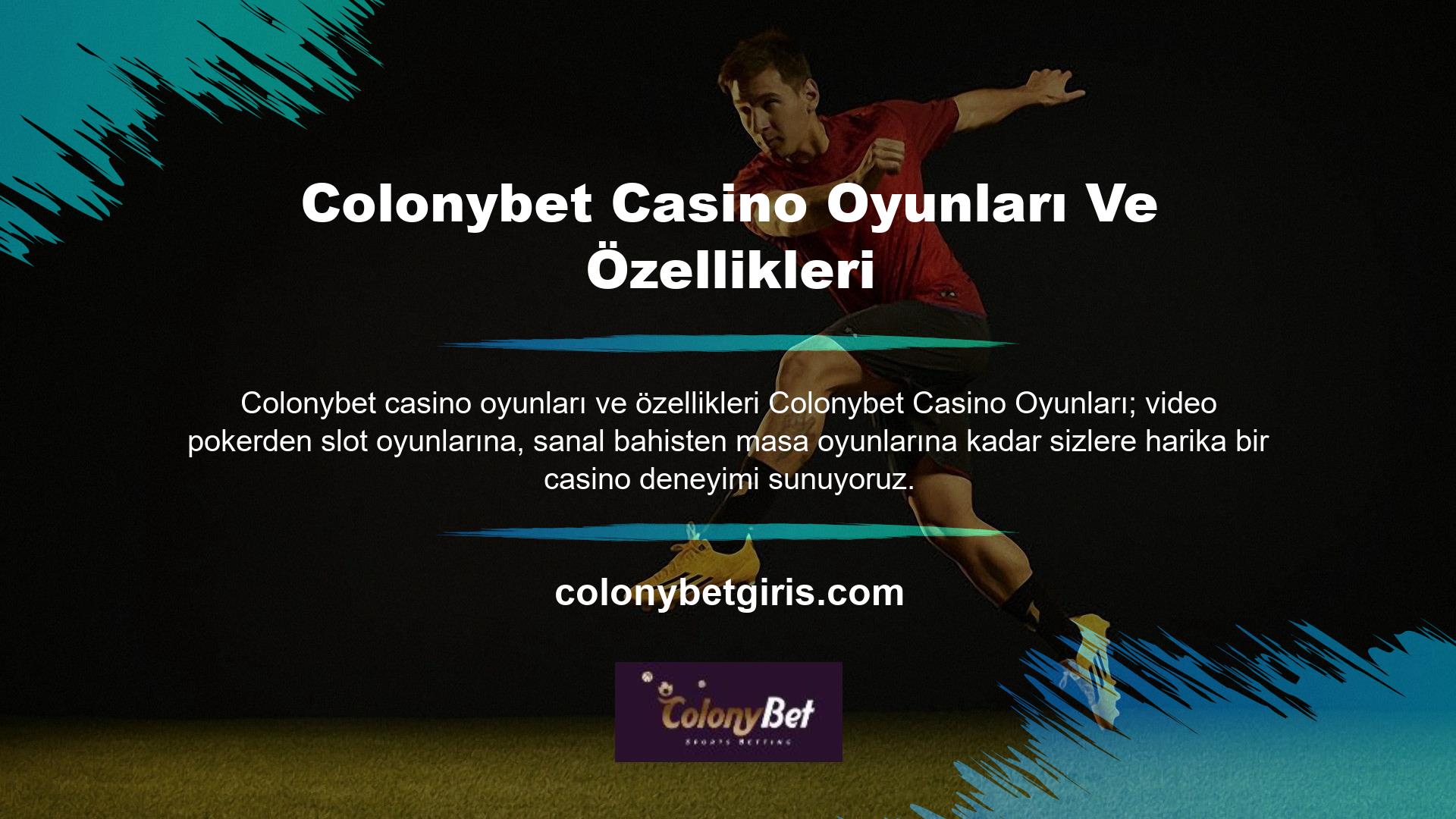 Colonybet Casino, çoğu çevrimiçi casino sitesinde bulacağınızdan daha fazlasını sunar